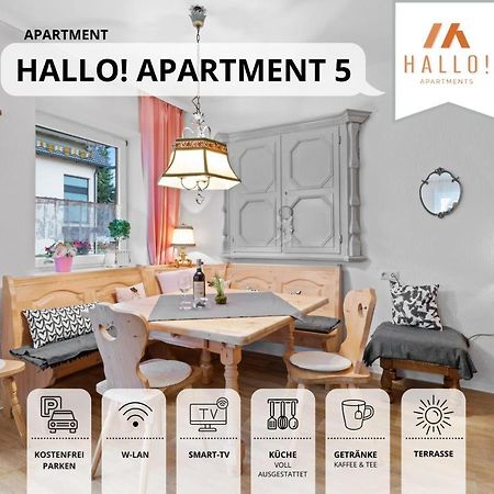 Sehr Grosse Ferienwohnung In Bester Lage Mit Grosser Sonnenterrasse L Innenstadtnaehe L 1 Minute Zum Bahnhof L Grosse Kueche L Tv L Extra-Wc L Free-Wlan L Willkommen Im Hallo!-Apartment 5 Bad Wörishofen Eksteriør billede