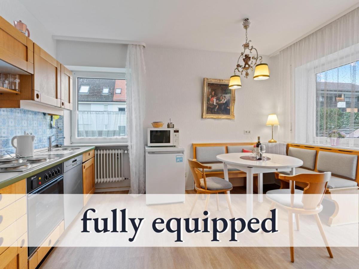 Sehr Grosse Ferienwohnung In Bester Lage Mit Grosser Sonnenterrasse L Innenstadtnaehe L 1 Minute Zum Bahnhof L Grosse Kueche L Tv L Extra-Wc L Free-Wlan L Willkommen Im Hallo!-Apartment 5 Bad Wörishofen Eksteriør billede